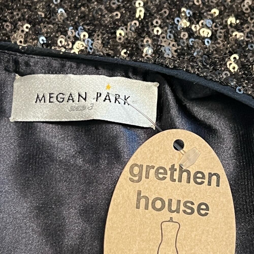 Megan Park Pewter Fully Sequined Sleeveless Top Size 3 (US 10) Holiday $585 - Picture 11 of 11
